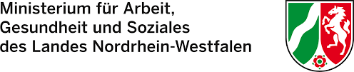 Logo des Ministeriums für Arbeit, Gesundheit und Soziales des Landes Nordrhein-Westfalen